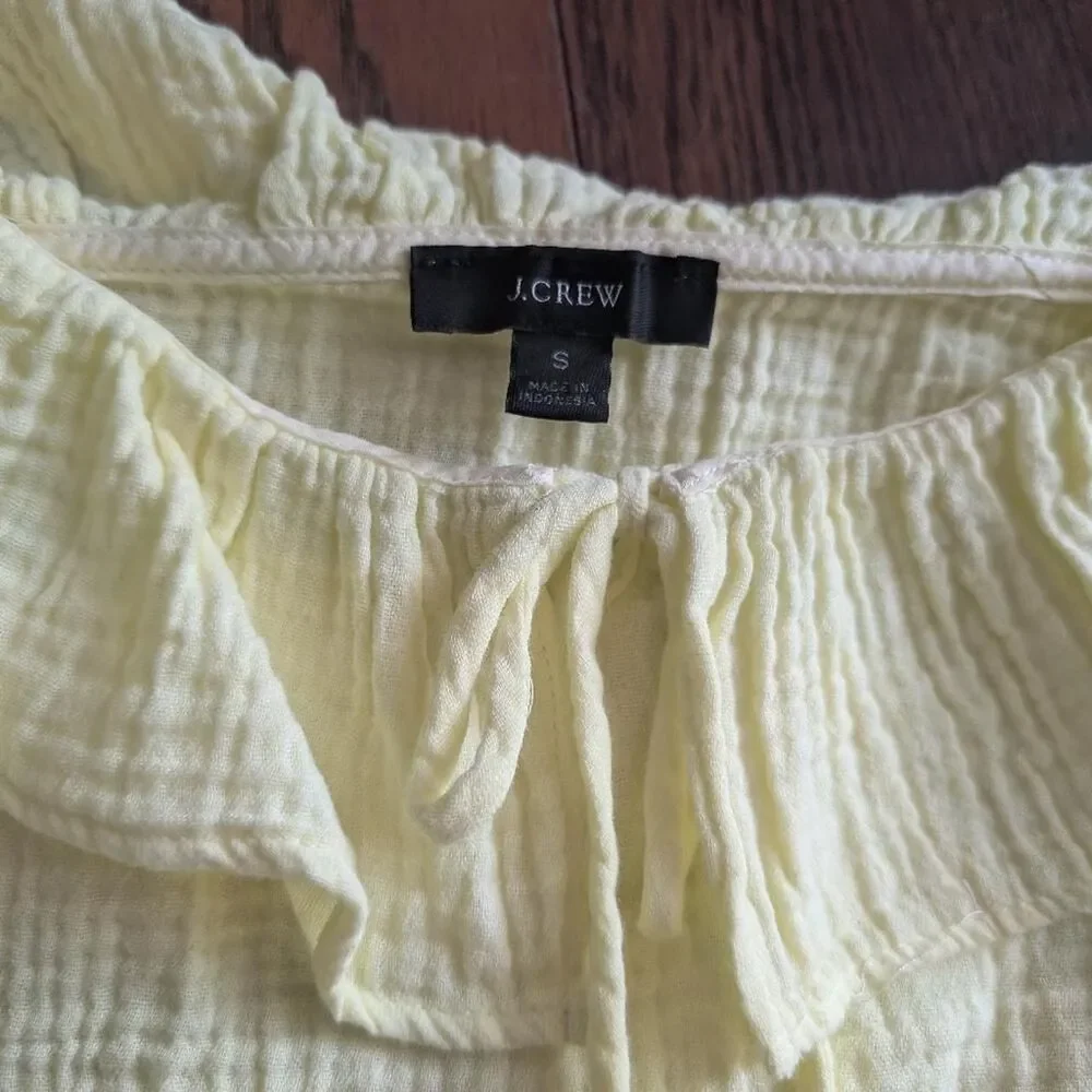 J Crew Women's 100 Cotton Yellow Tank Cami Top S